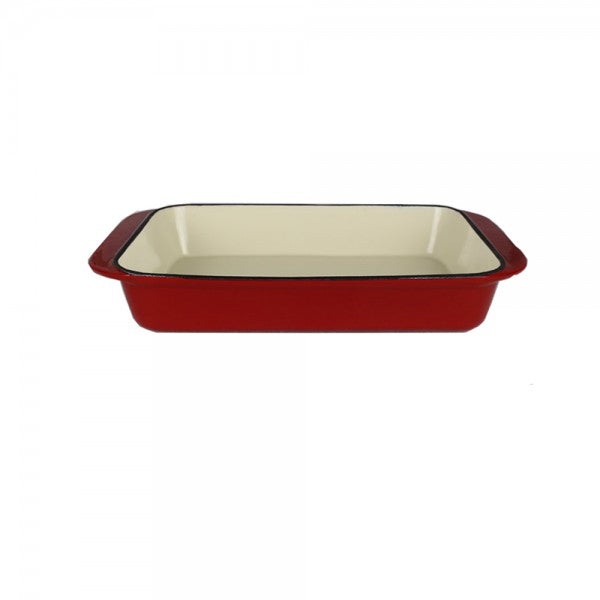 Asadera de Hierro Enlozada Roja 35 Cm