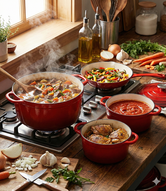 Set Hierro Fundido Esmaltado Rouge Bordeaux