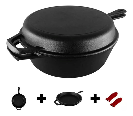 SARTEN HIERRO FUNDIDO 2 EN 1