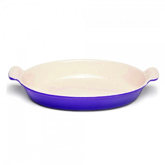 Plato De Hierro Enlozado Ovalado Blue Marseille 26 Cm