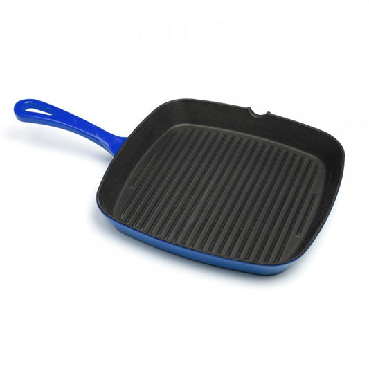 Sartén Hierro Rectangular Azul 24