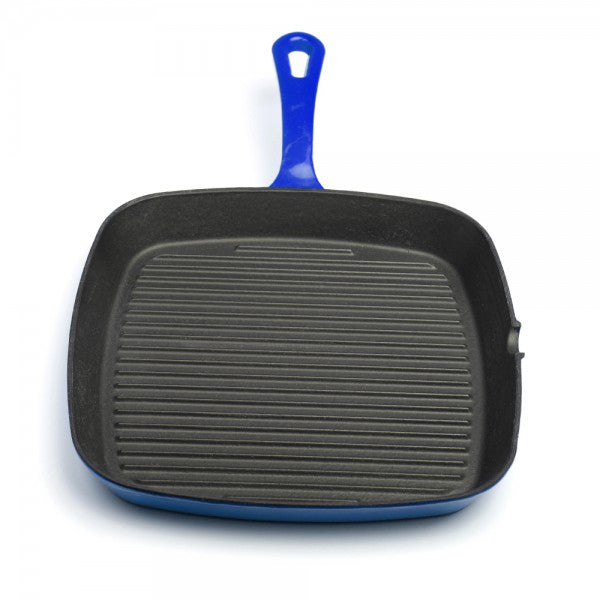 Sartén Hierro Rectangular Azul 24