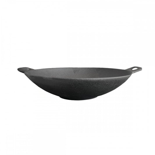 Wok hierro fundido con azas 31 cms