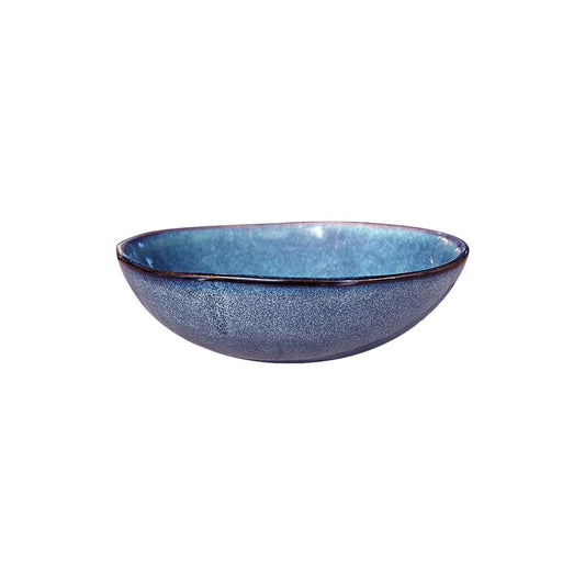 Set 6 Bowl Redondo Ceramica Azul 18X5 cm