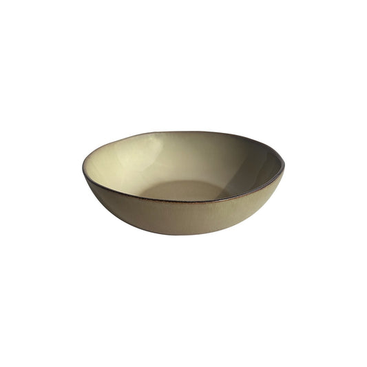 Set De 6 Platos Hondo/Bowl  Redondo Ceramica 18X5.2 Cm Beige